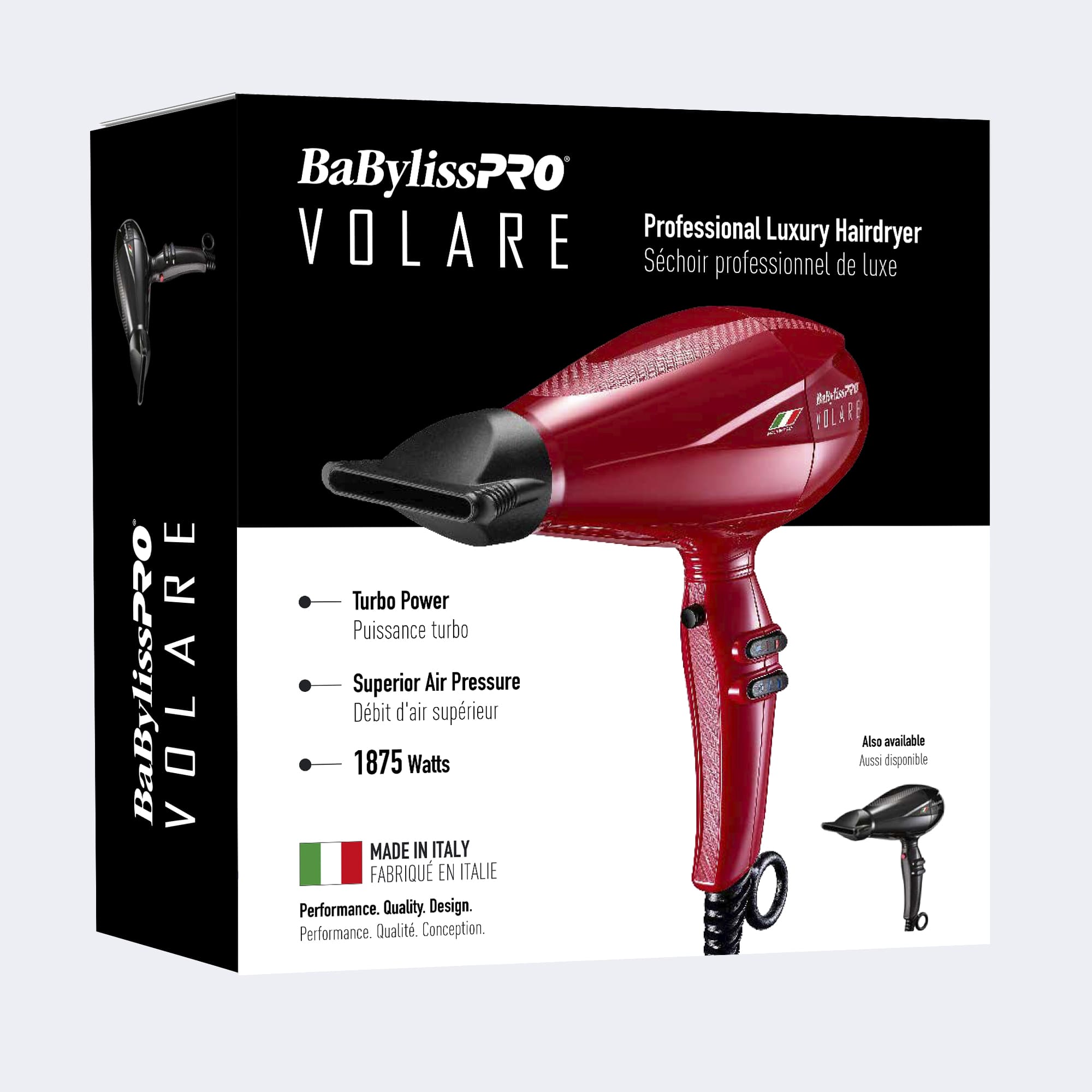 BABYLISSPRO® VOLARE NANO-TITANIUM IONIC HAIRDRYER (RED) BABFRV1C