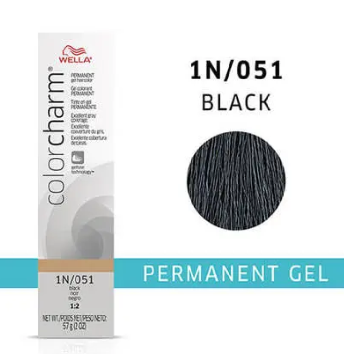 Color Charm Permanent Gel 1N/051 Black