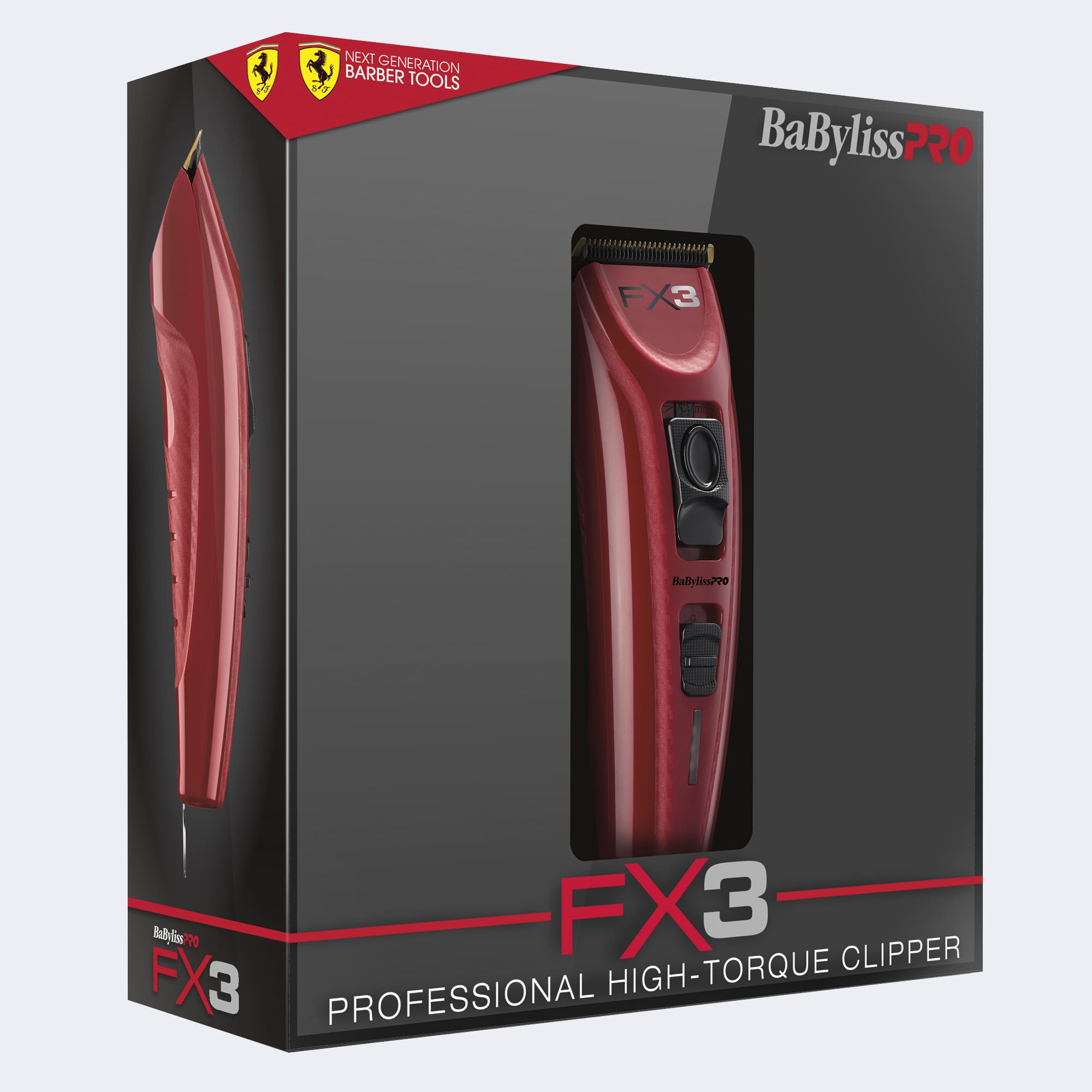 BaBylissPRO FX3 Ferrari-Designed High Torque Engine Professional Clipper - FXX3C