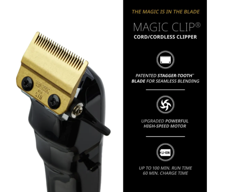 Wahl 5 Star Black Cordless Magic Clip