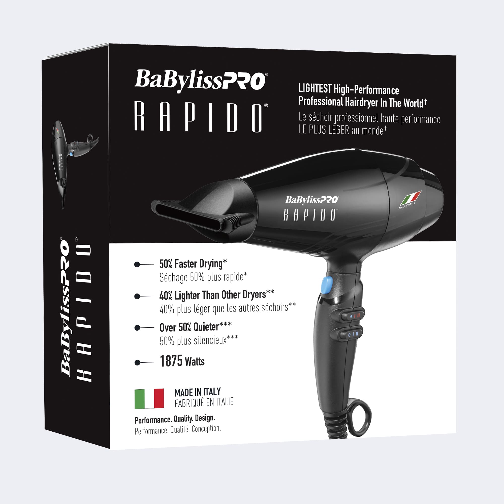 BABYLISSPRO® RAPIDO® HIGH PERFORMANCE HAIRDRYER BAB7000C