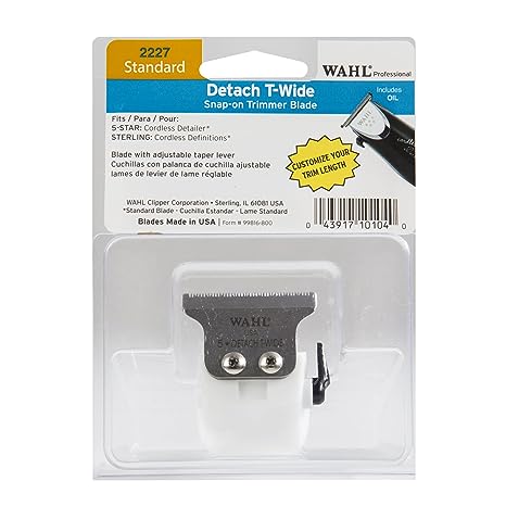 Wahl 5 Star Cordless Detailer Replacement Detachable T-Wide Blade