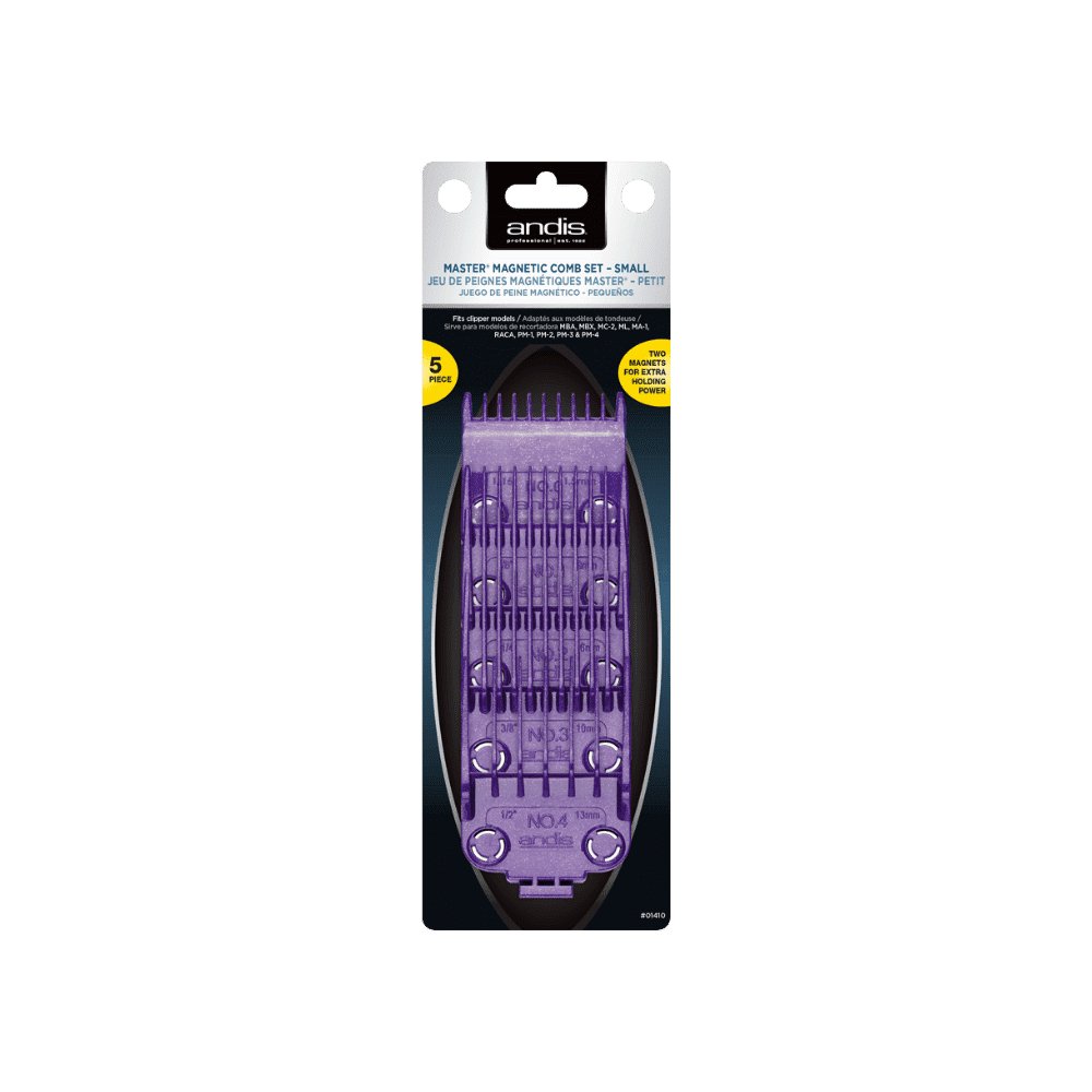 Andis Master® Dual Magnet Small 5-Comb Set - Barber World Plus