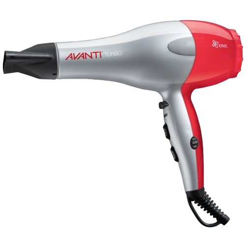 Avanti Ultra Turbo Professional Ionic Hair Dryer Grey/Red for Unisex A-TURBOC - Barber World Plus