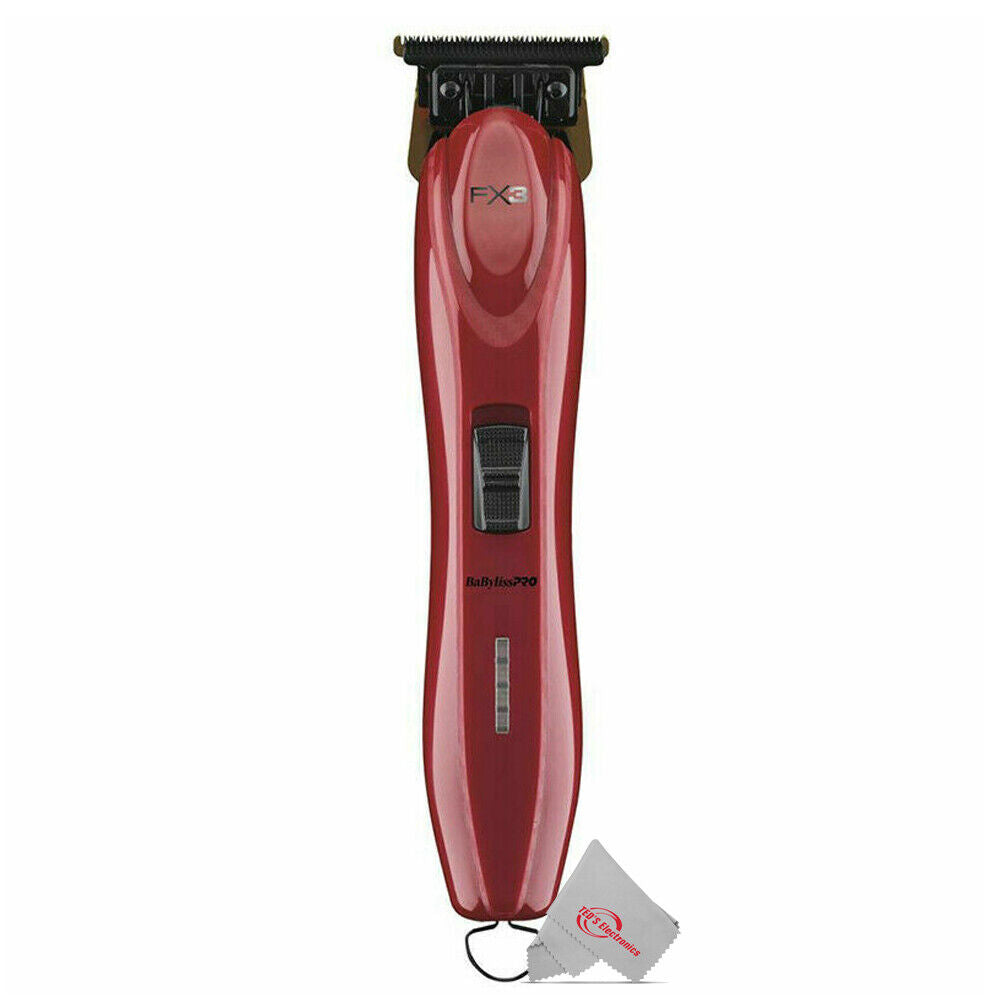 BabylissPro FX3 Professional High-Torque Cordless Trimmer FXX3T - Red