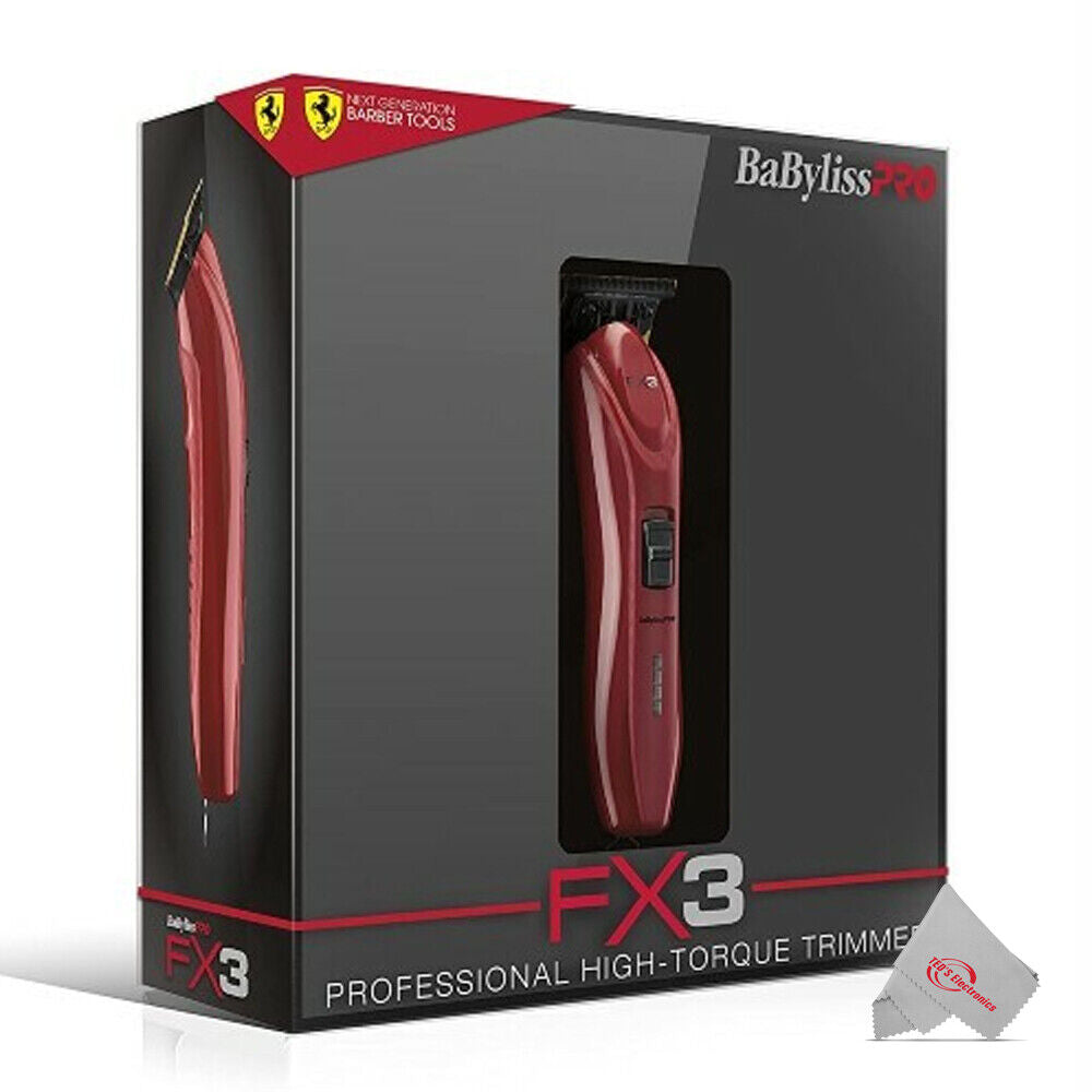 BabylissPro FX3 Professional High-Torque Cordless Trimmer FXX3T - Red